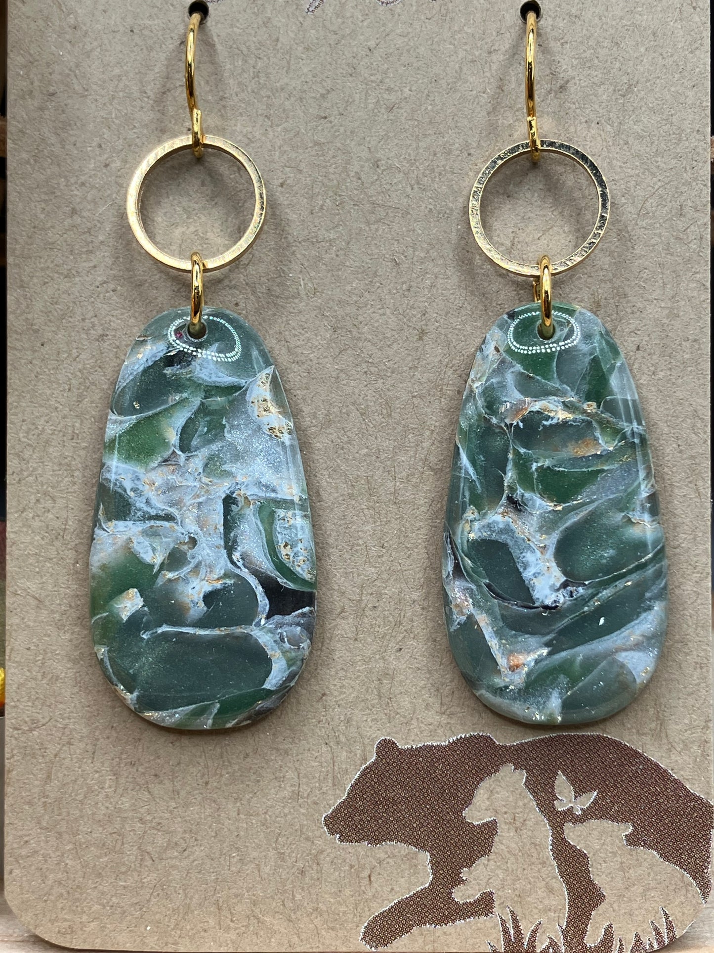 Emerald Marble Ovoid