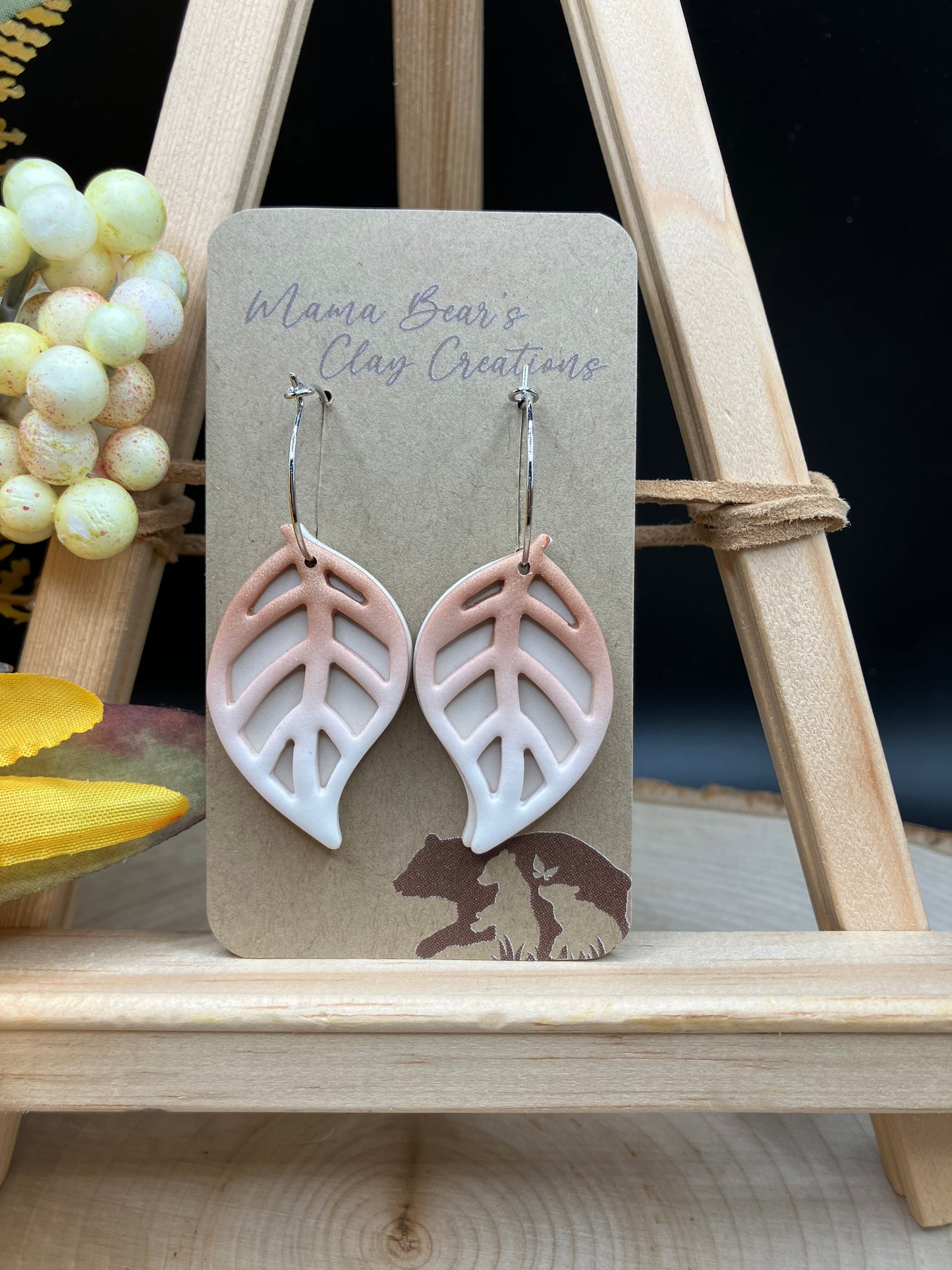 Swinging Leaves - Copper Ombre on Silver