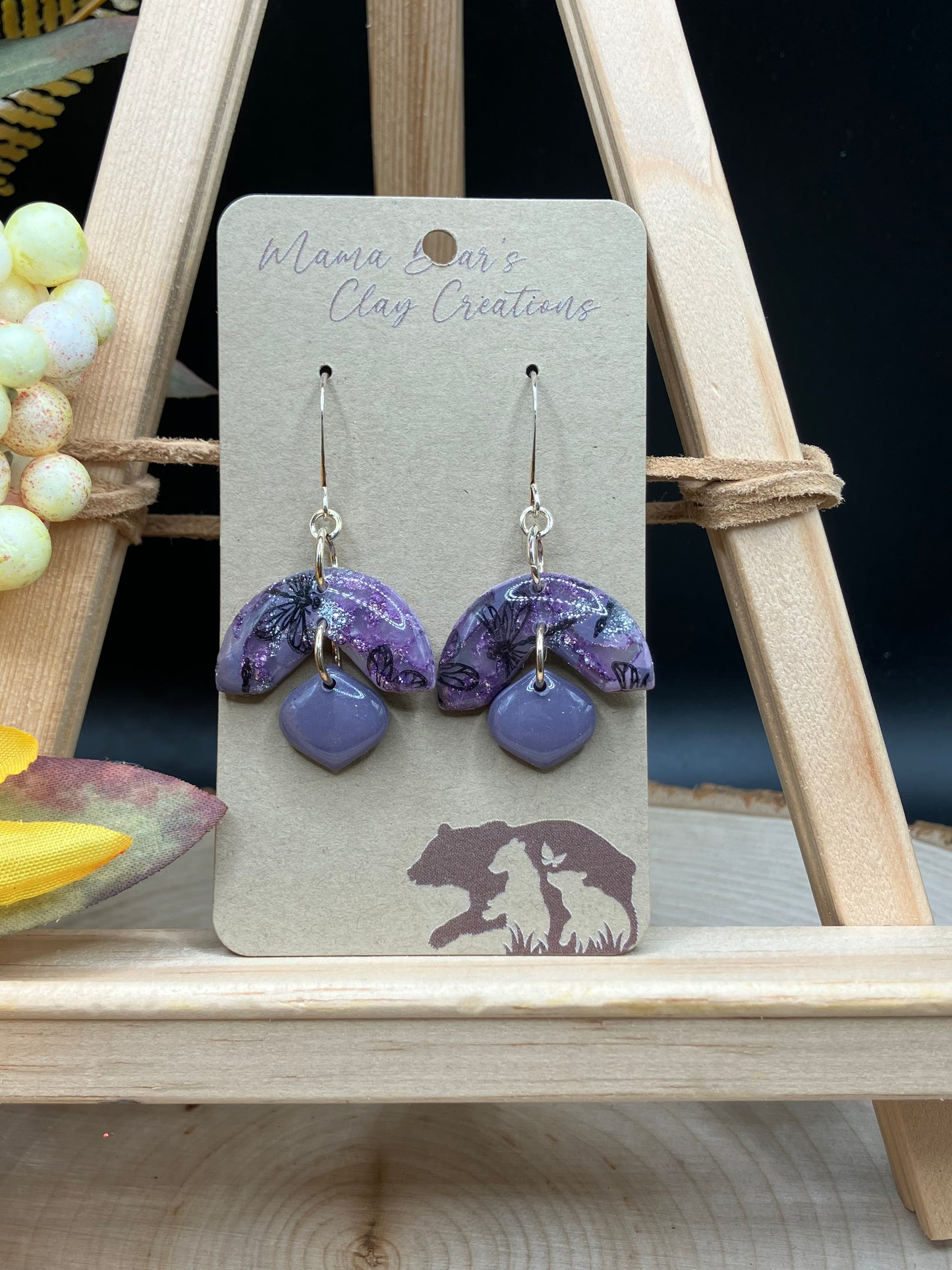 Purple Marble Dragonfly - Abstract Petal
