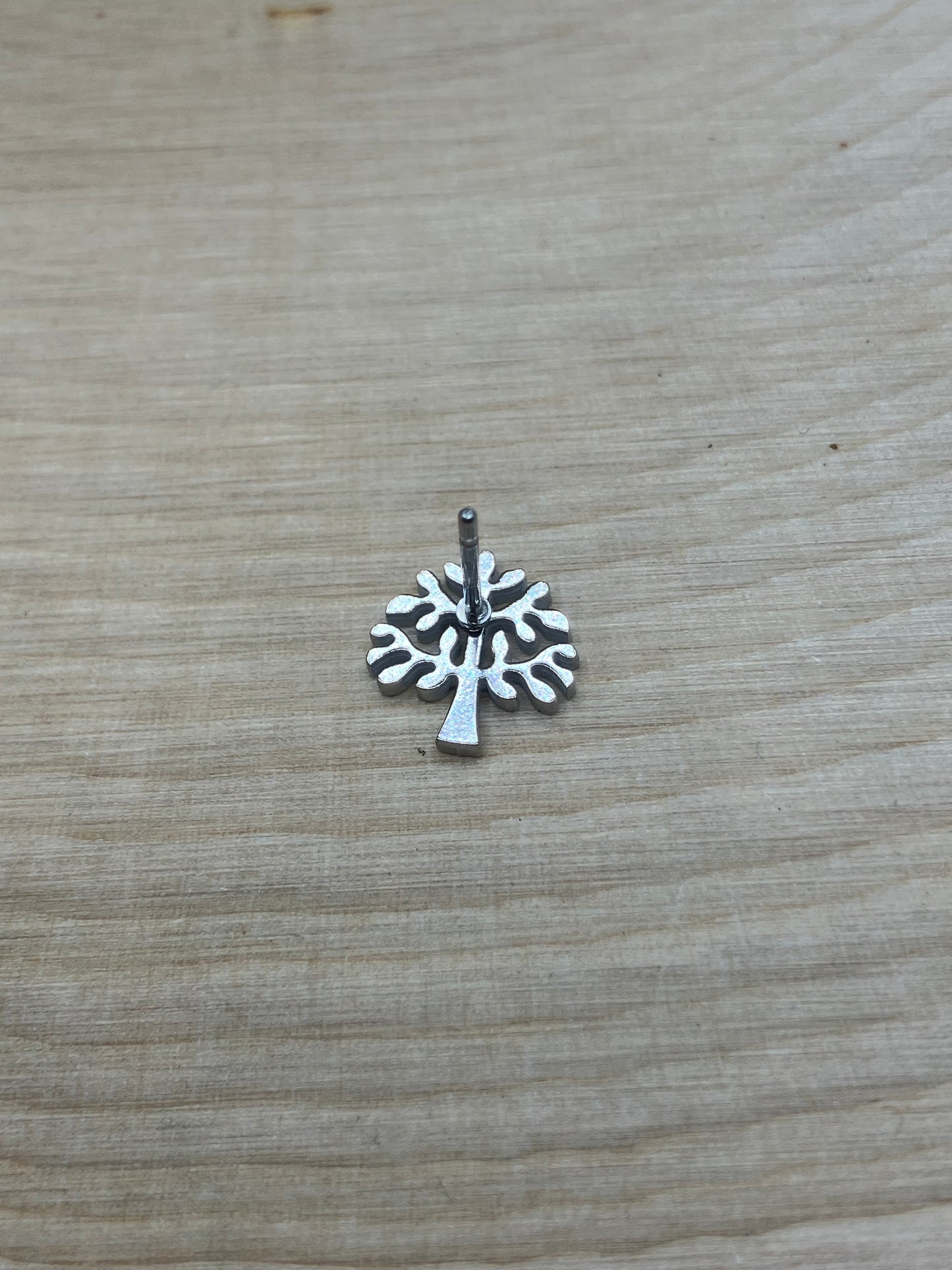 Tree Stud - Silver Tone