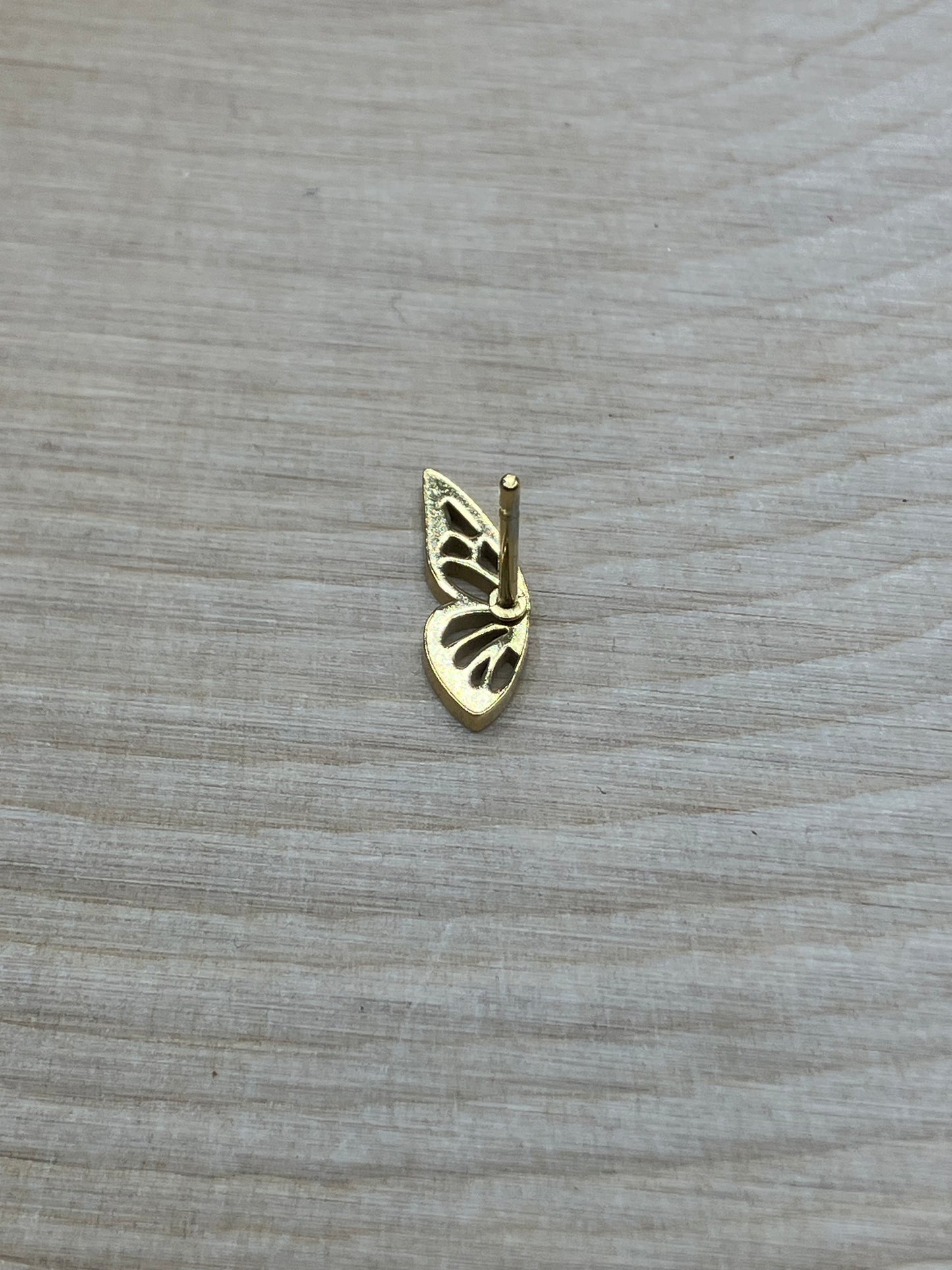 Butterfly Wing Stud - Gold Tone