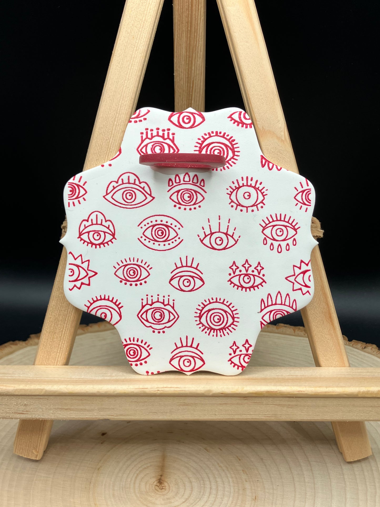 Red Hamsa Scalloped Propagation Station