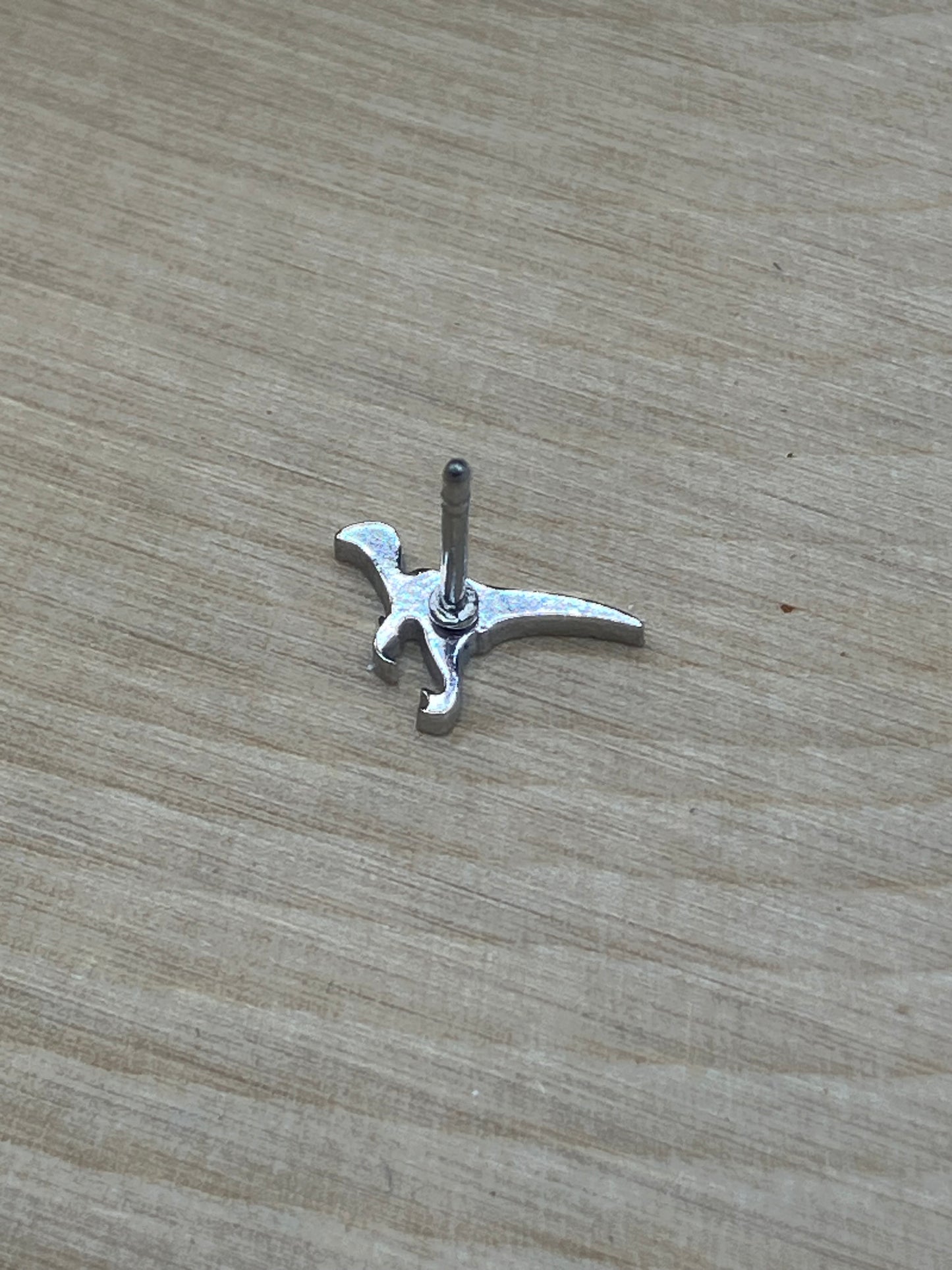 Raptor Stud - Silver Tone