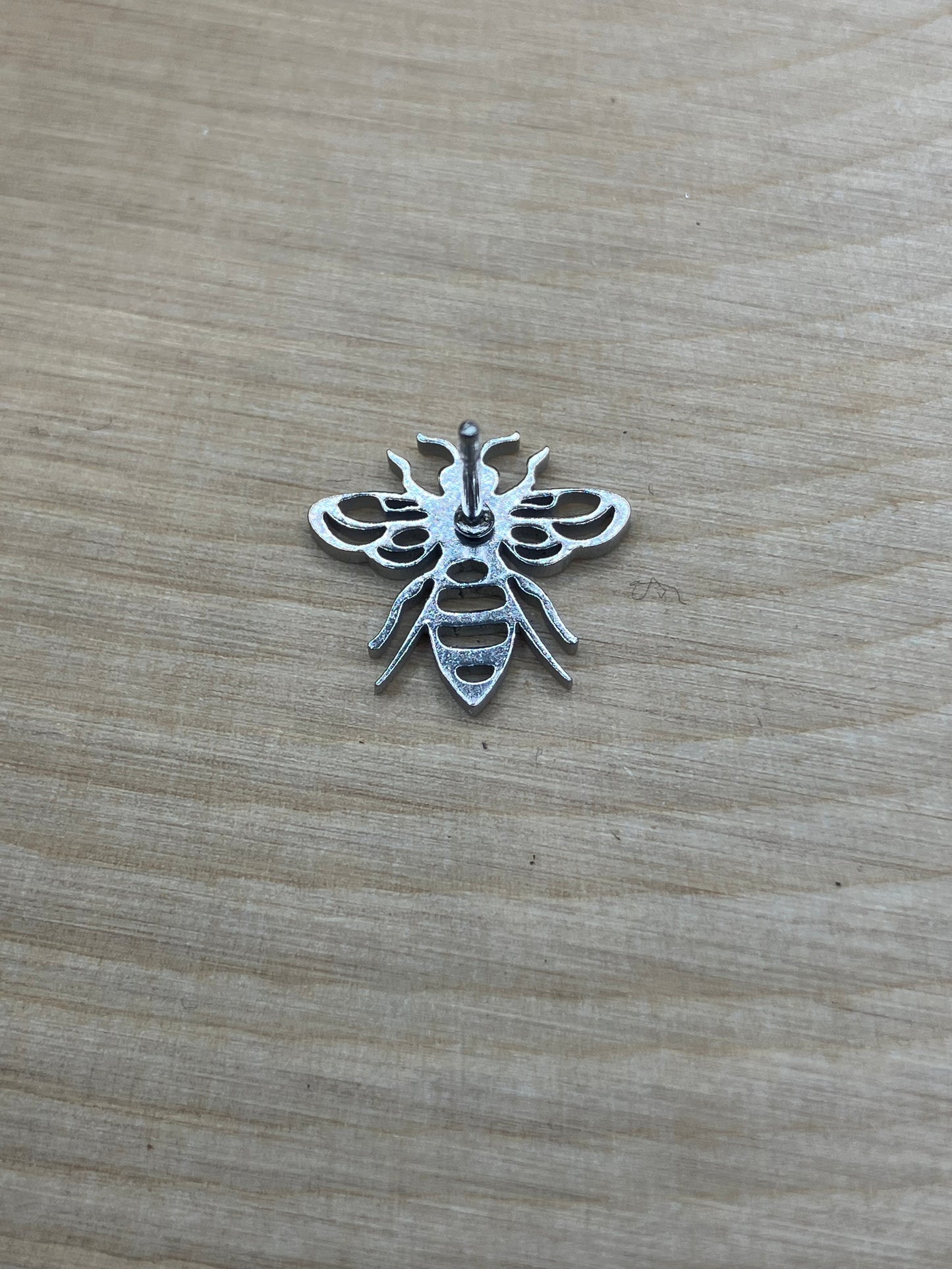 Bee Stud - Silver Tone