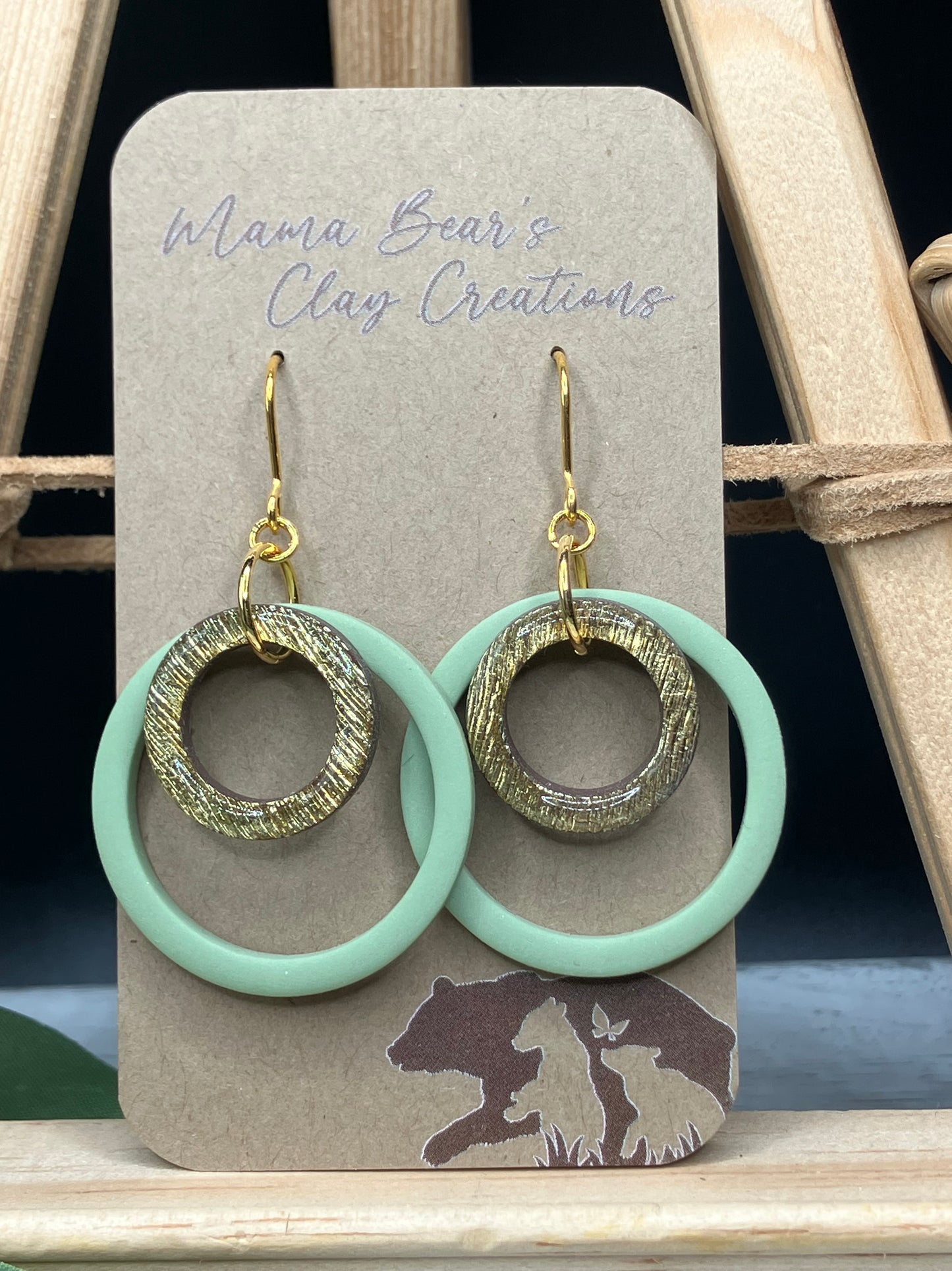 Swinging Circles - Sage & Gold