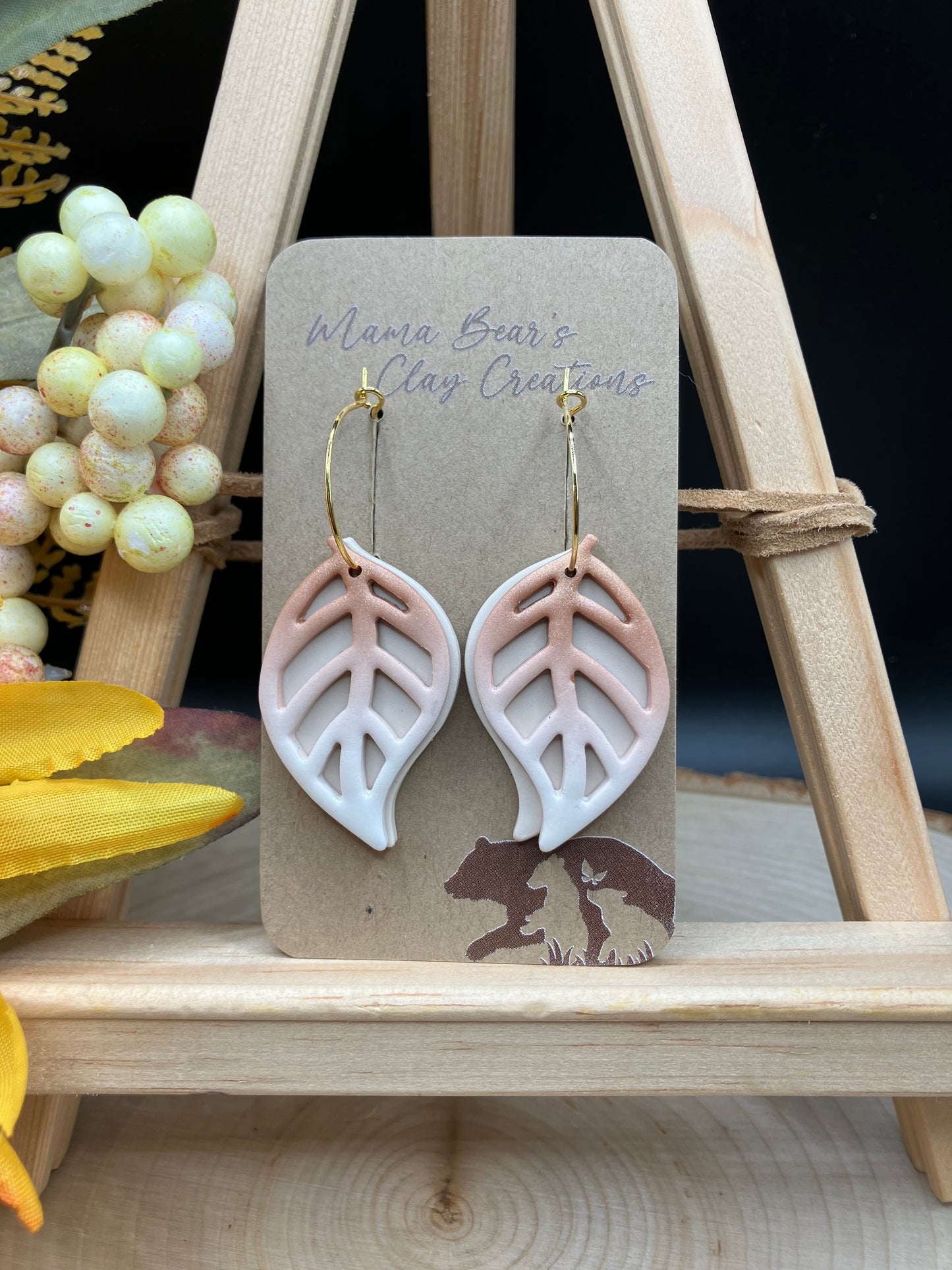 Swinging Leaves - Copper Ombre on Gold