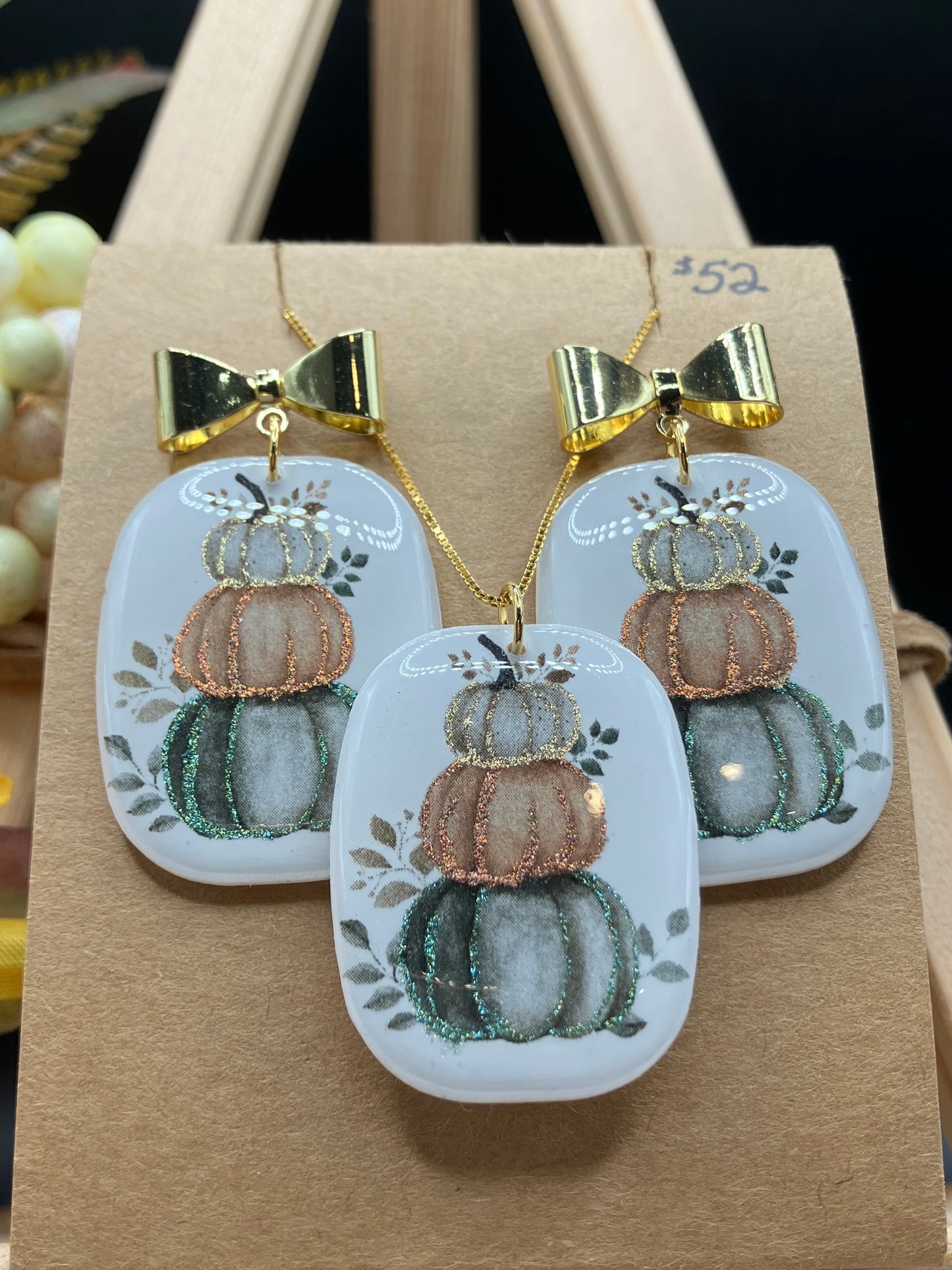 Holographic Stacked Pumpkin Set