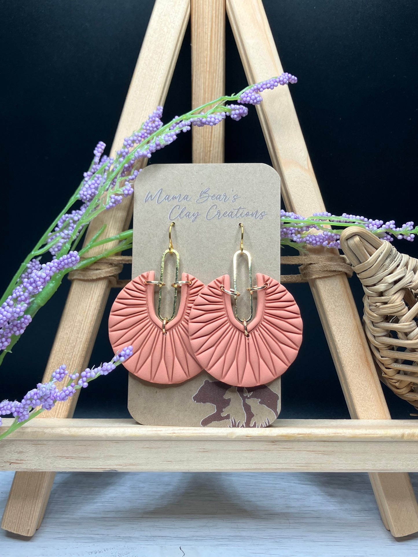 Pleated Arc - Coral