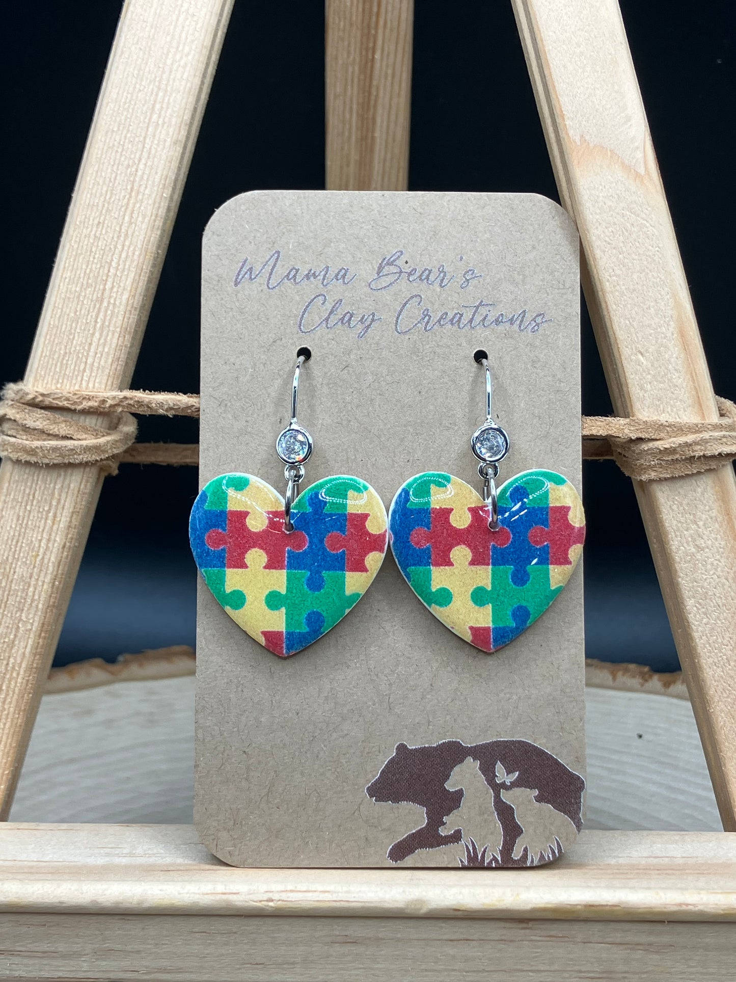 Autism Awareness Hearts - Stainless