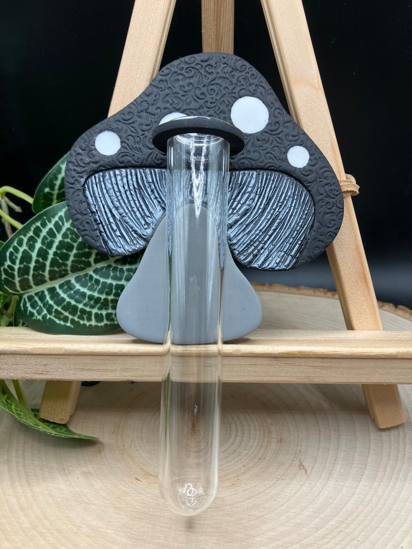 Monochrome Textured Mushroom Propagation Station