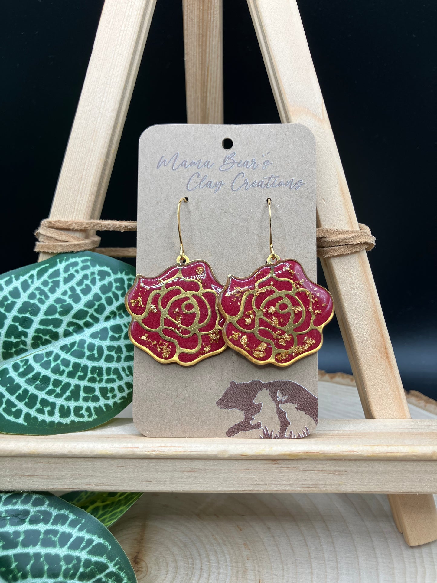 Red Rose Dangle