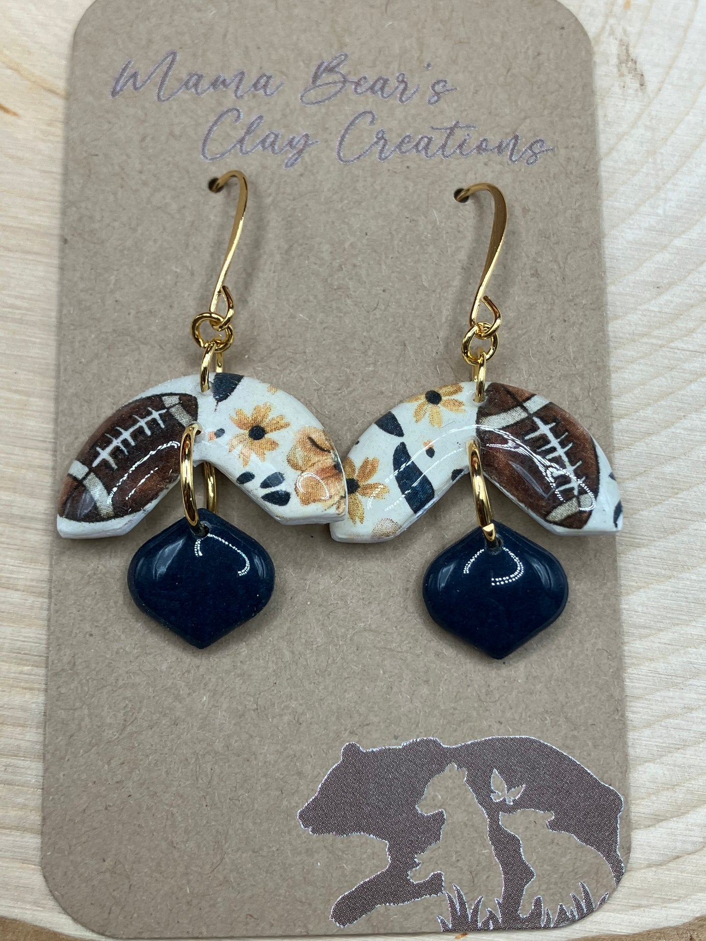 Footballs & Florals - Abstract Floral
