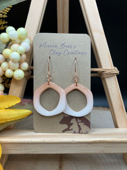 Copper Ombre Mirrored Abstract Circles