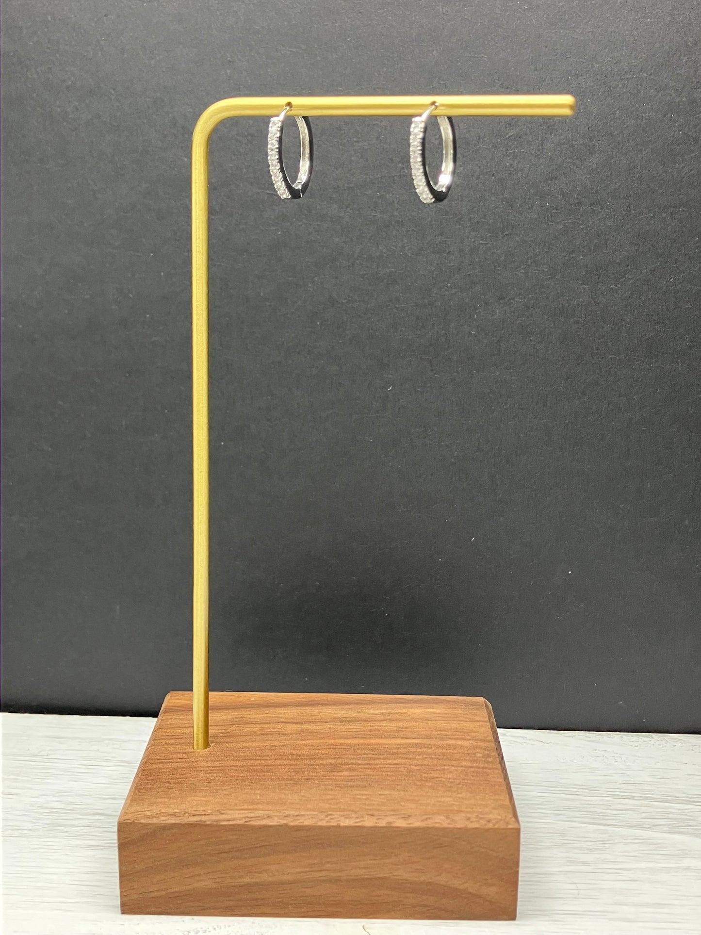 BYO CZ Inlay Hoop - Silver