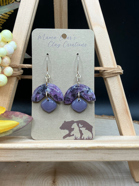 Purple Marble Dragonfly - Abstract Petal