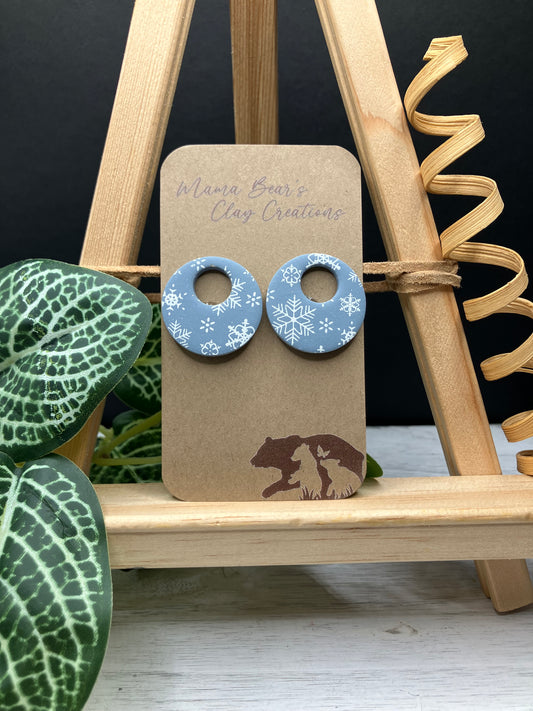 BYO Basic Dangle - Light Blue Snowflakes