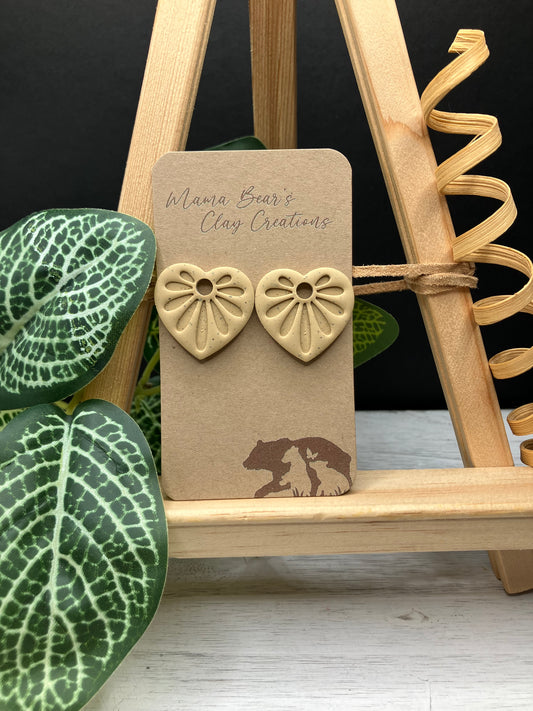 BYO Heart-leaf Dangle - Speckled Caramel