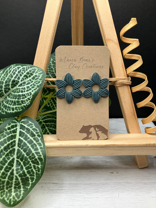 BYO 6 Petal Dangle - Deep Teal