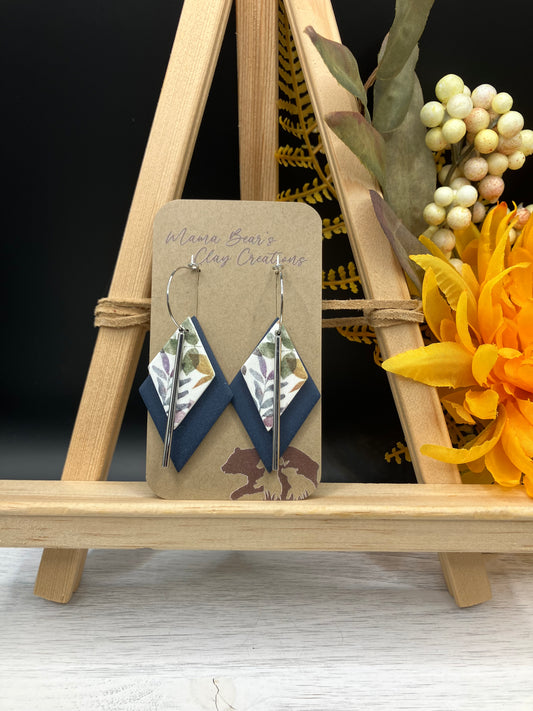 Double Diamonds - Foliage Navy