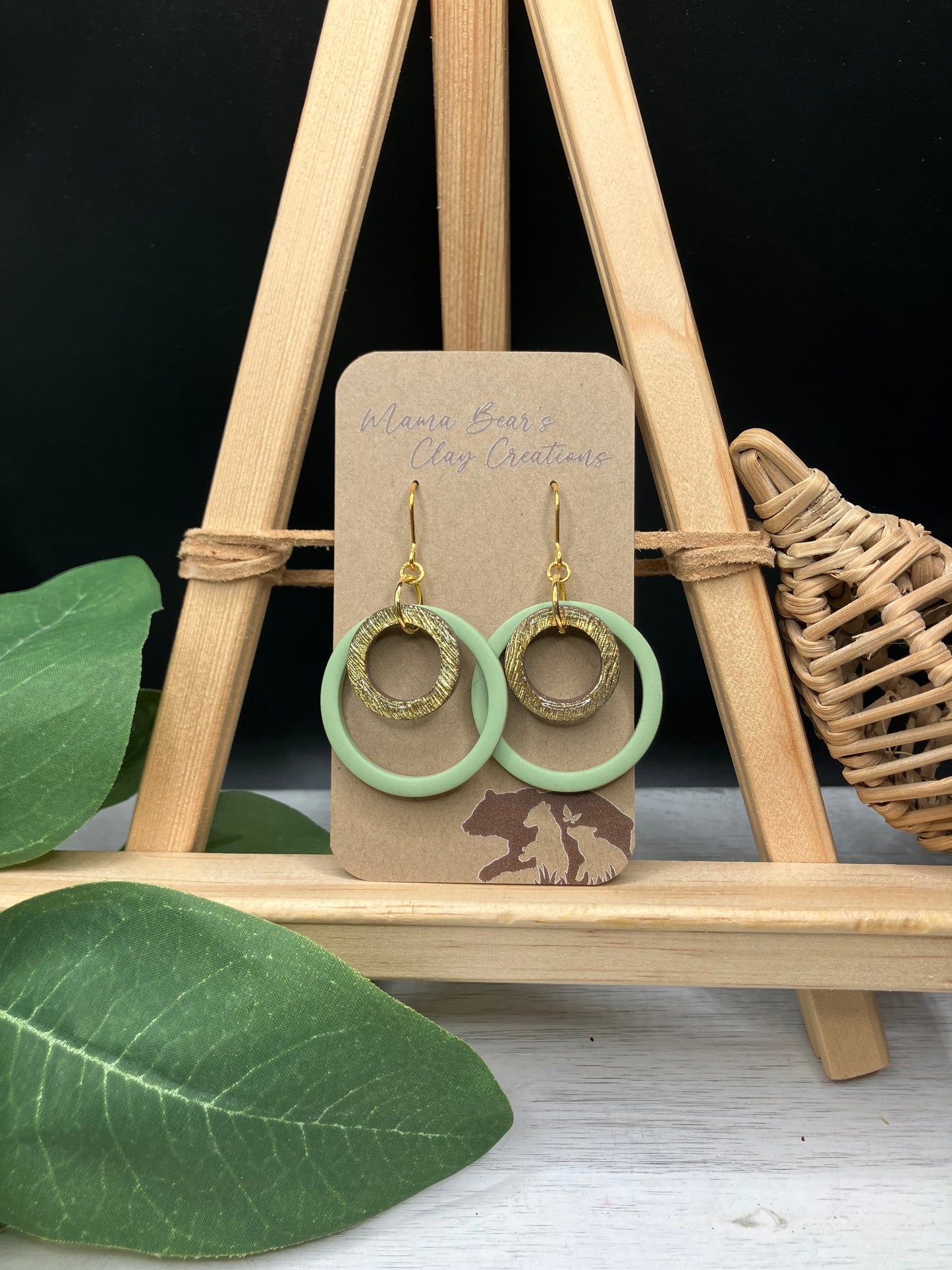 Swinging Circles - Sage & Gold