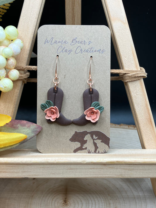 Chocolate Cowboy Boot - Copper