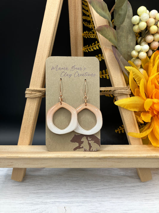 Copper Ombre Mirrored Abstract Circles