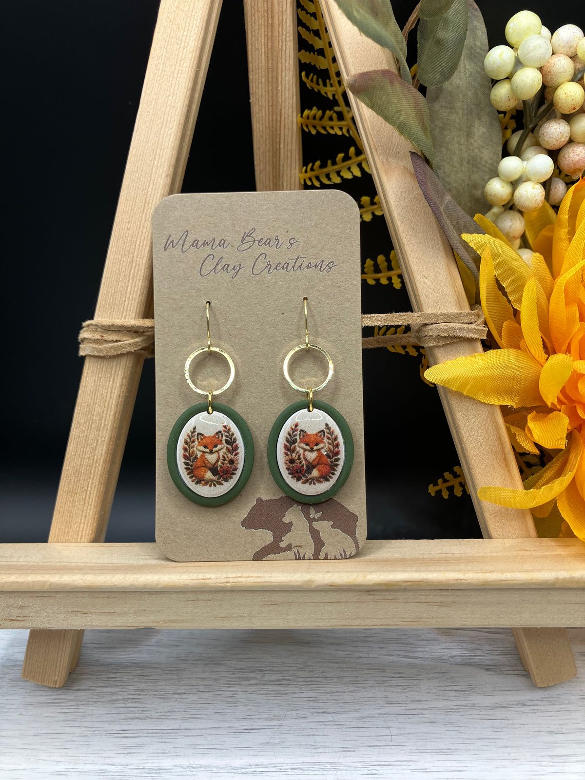 Fall Inlay Style - Fox in Green