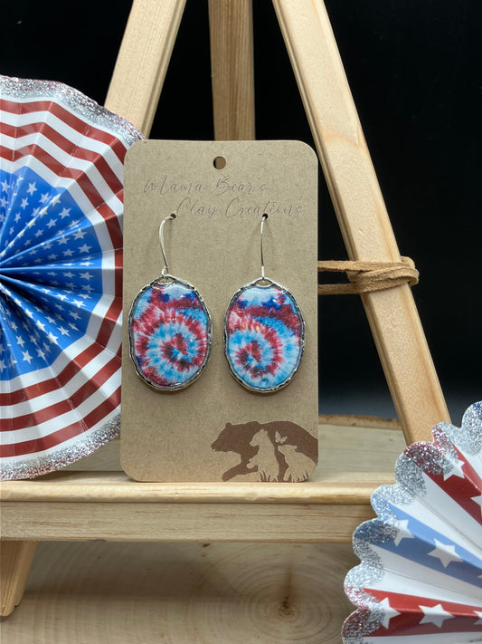 RWB Tie Dye - Oval Bezel