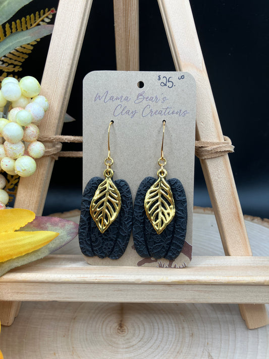 Tall Pumpkins - Black Lace/Gold