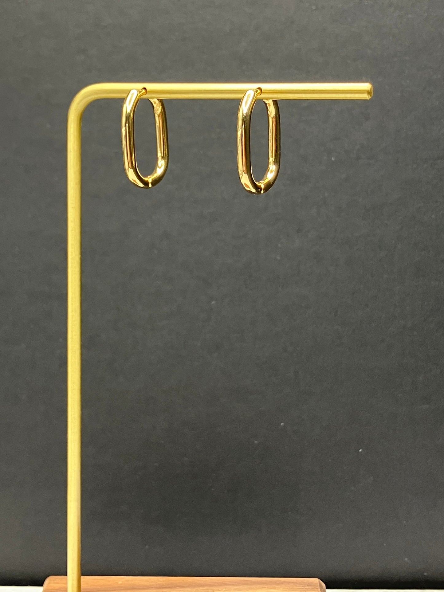 BYO Large Rectangle Hoop - Gold