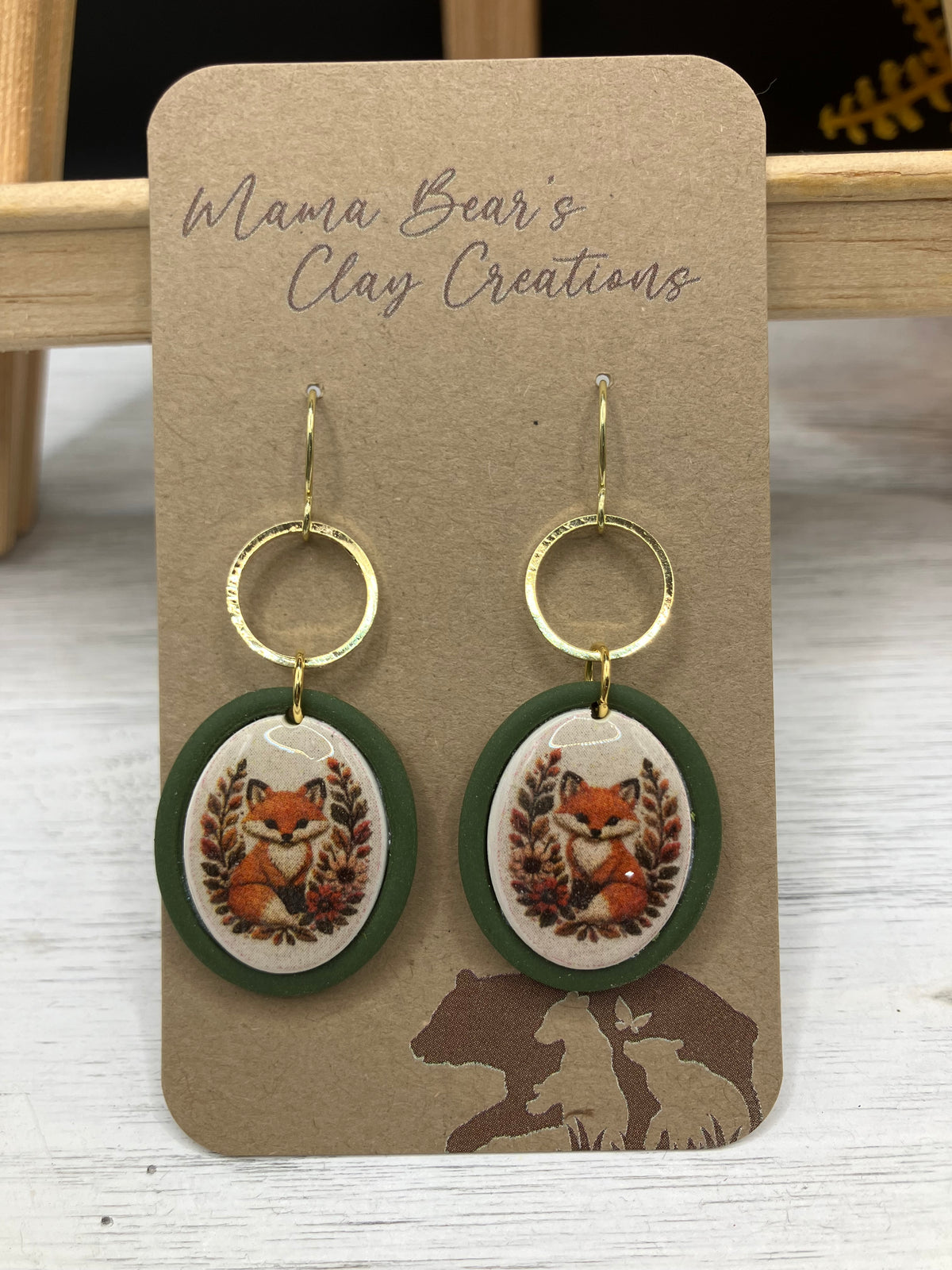 Fall Inlay Style - Fox in Green