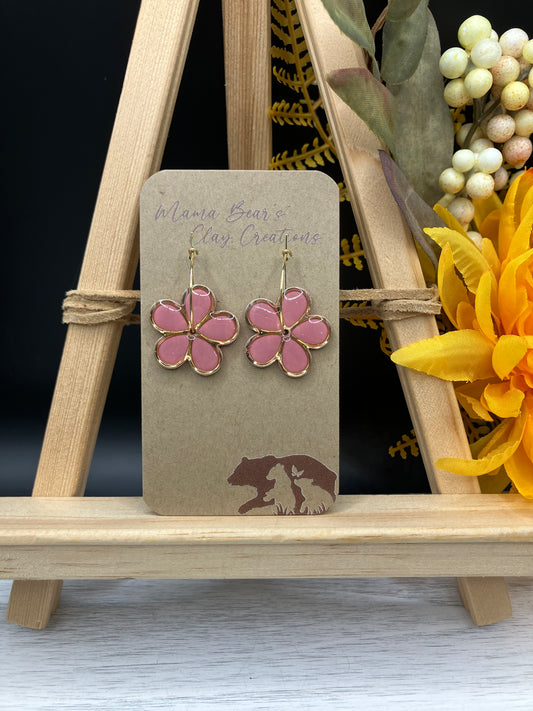 Spinner Five Petal Daisies - Rose Gold