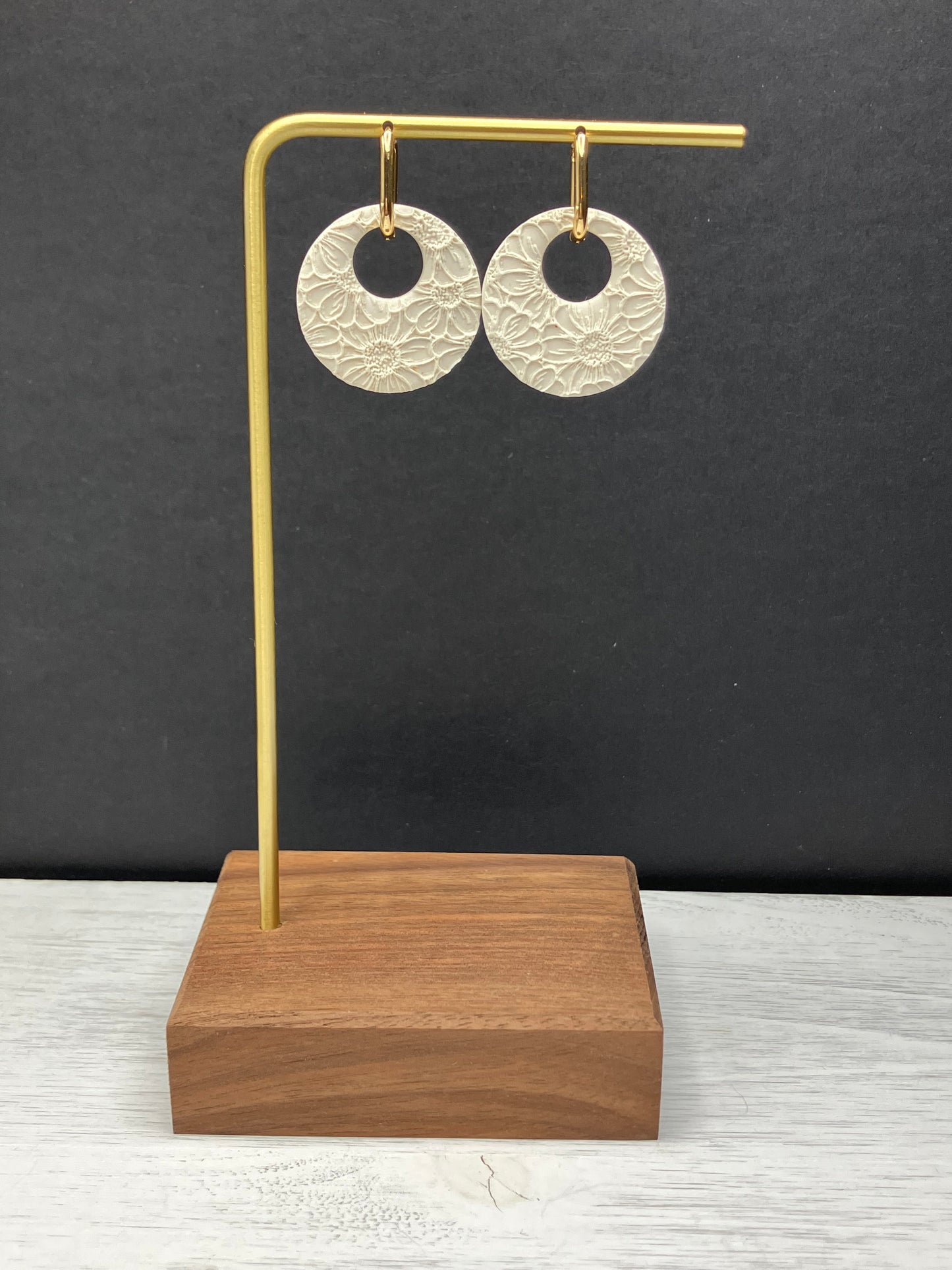 BYO Small Rectangle Hoop - Gold