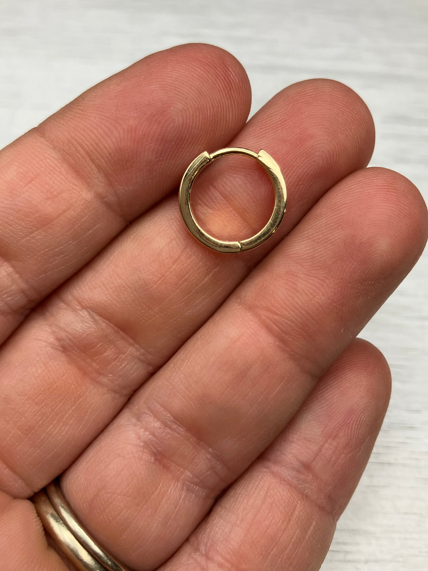 BYO Enamel Inlay Hoop - Gold