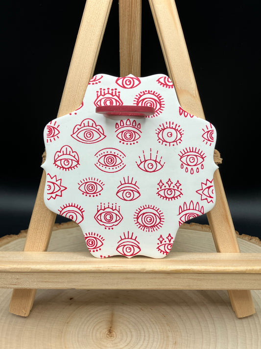 Red Hamsa Scalloped Propagation Station