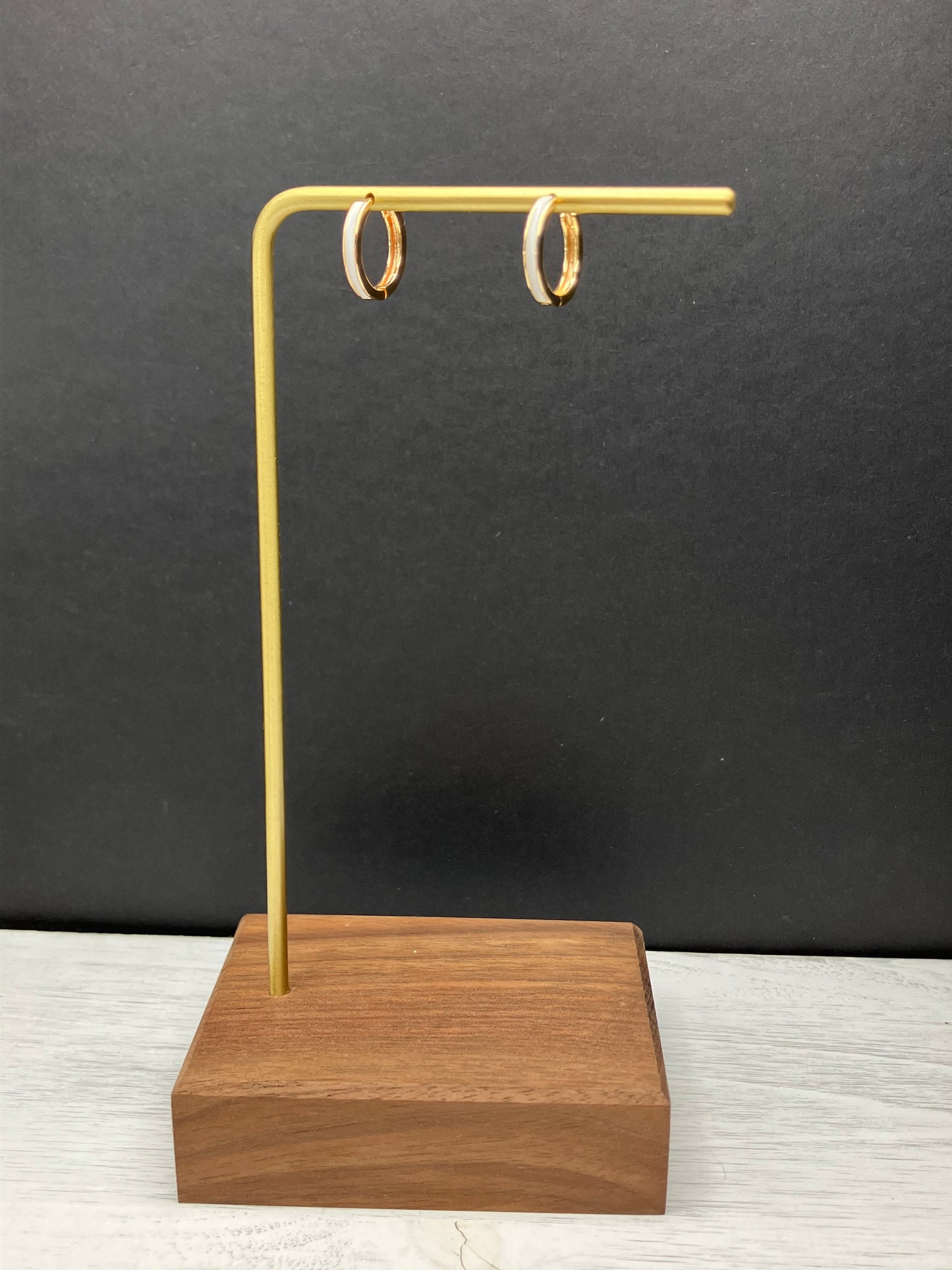BYO Enamel Inlay Hoop - Gold