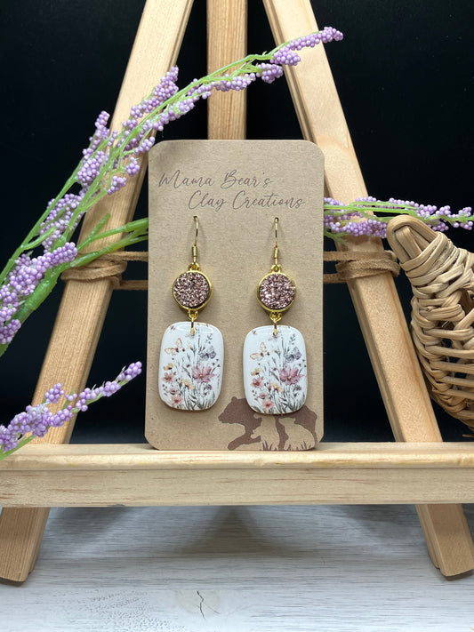 Spring Floral - Druzy