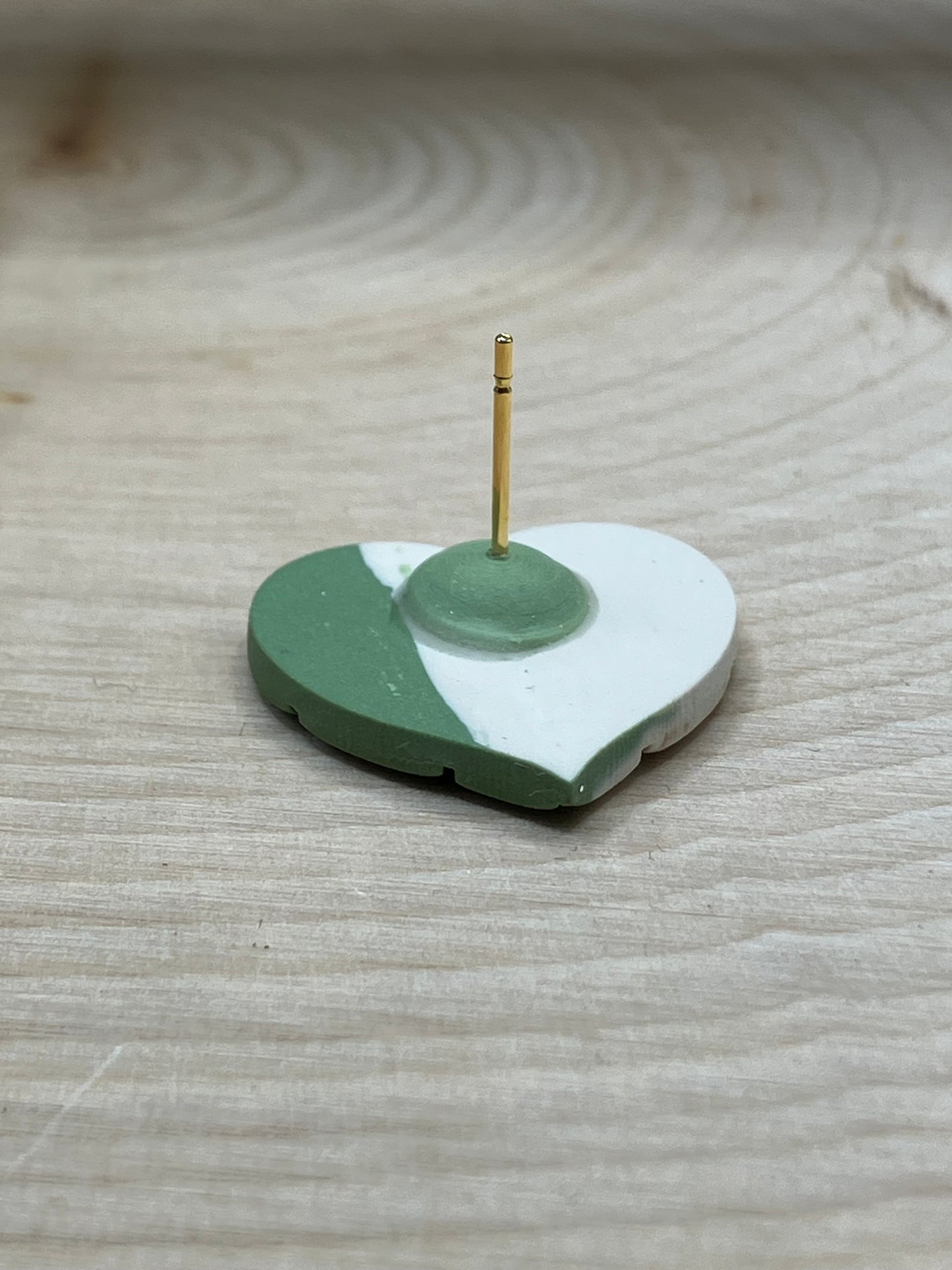 Two Tone Leaf Stud