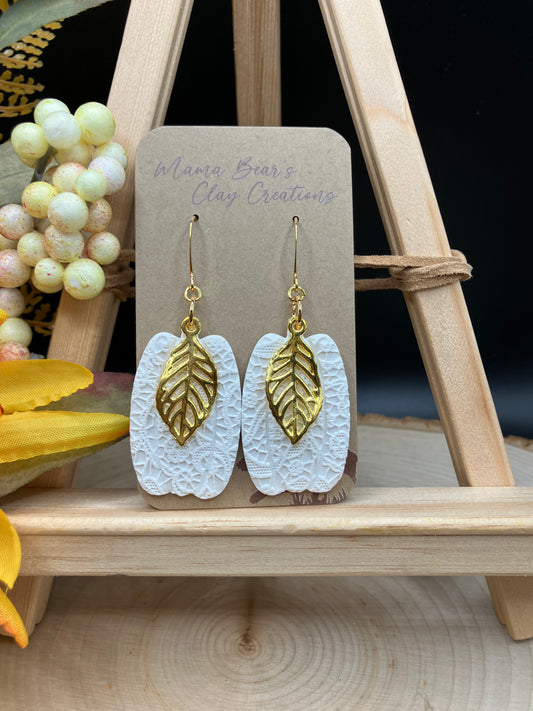 Tall Pumpkins - White Lace(gold)