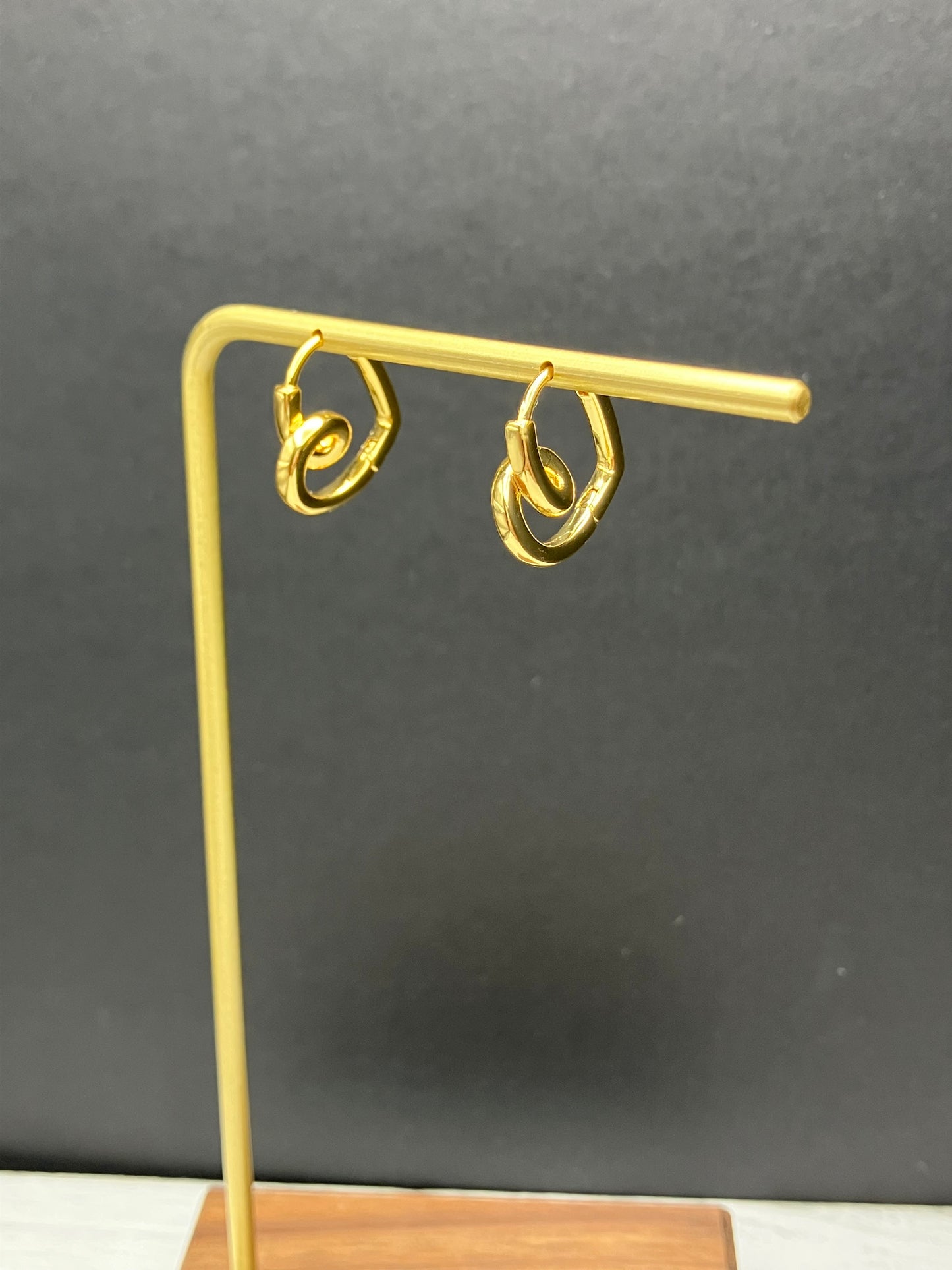 BYO Heart Hoop - Gold