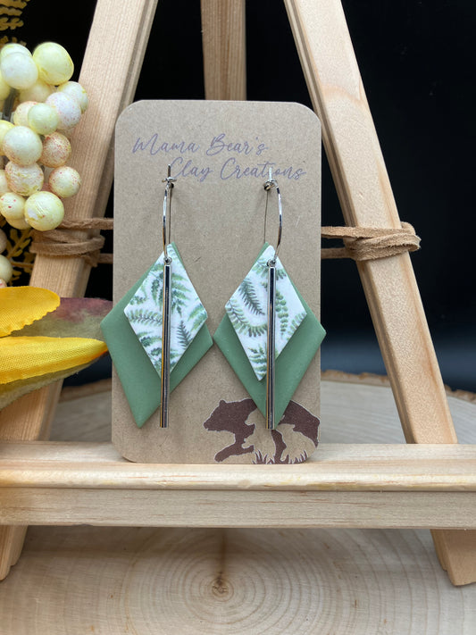 Double Diamonds - Ferns(silver)