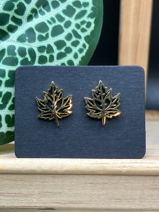 Maple Leaf - Gold Tone