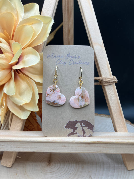 Pink Marble - Heart