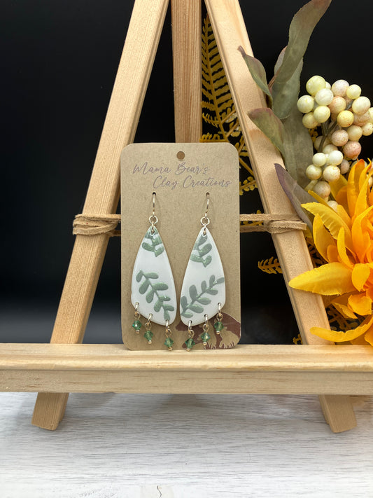 Asymmetrical Shimmering Vines - Beaded