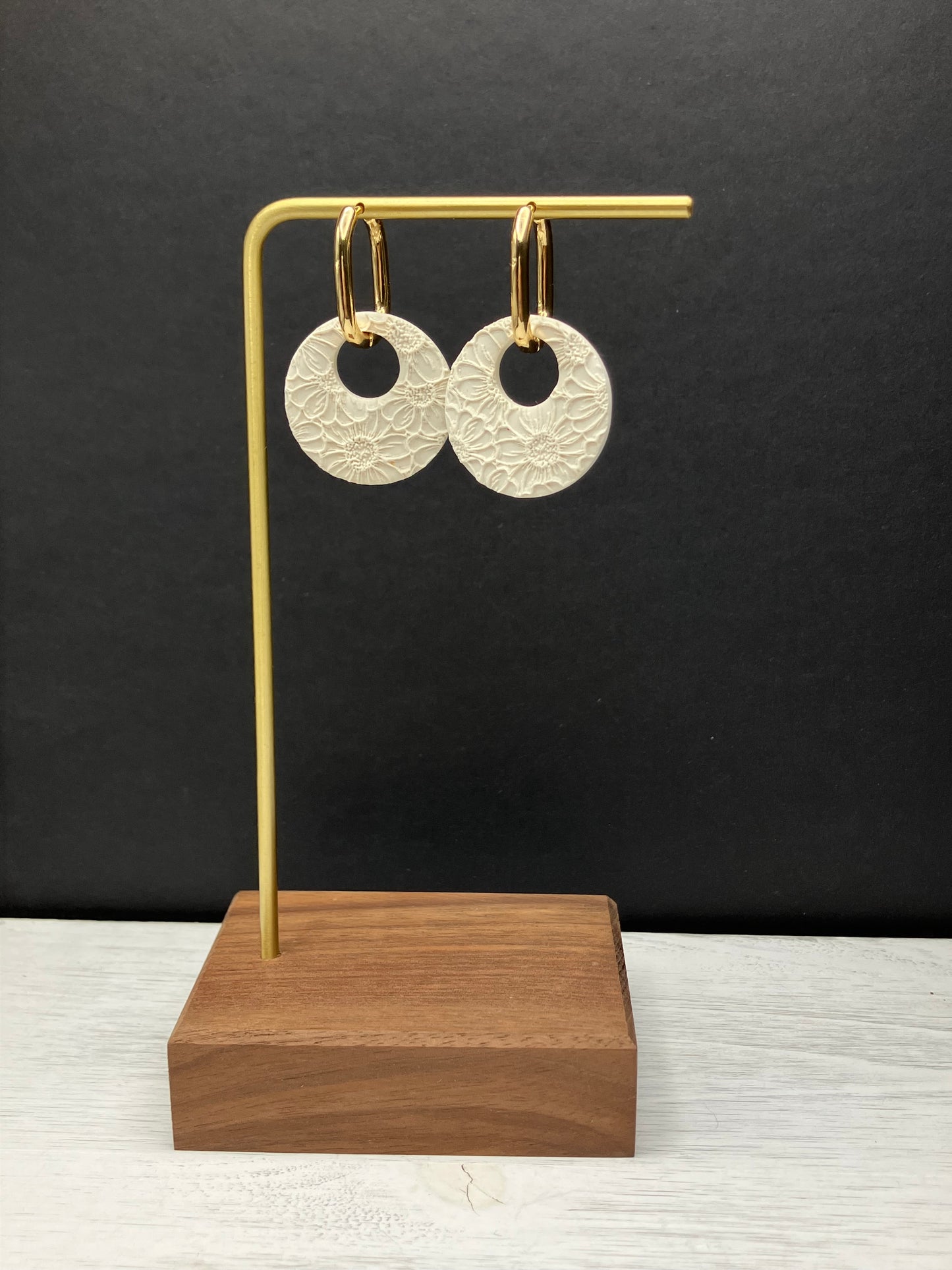 BYO Large Rectangle Hoop - Gold
