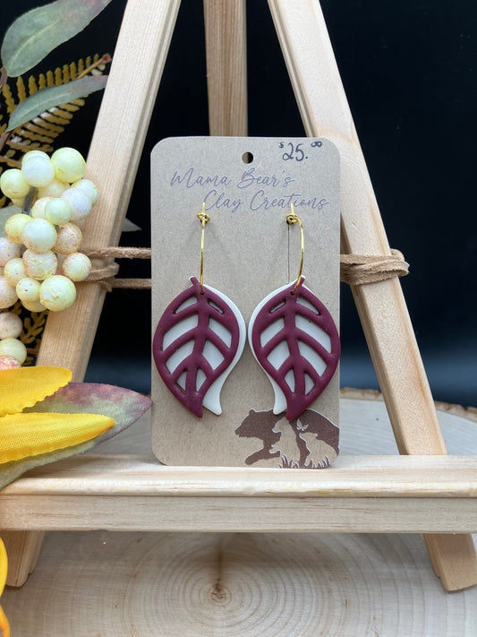 Swinging Leaves - Burgundy