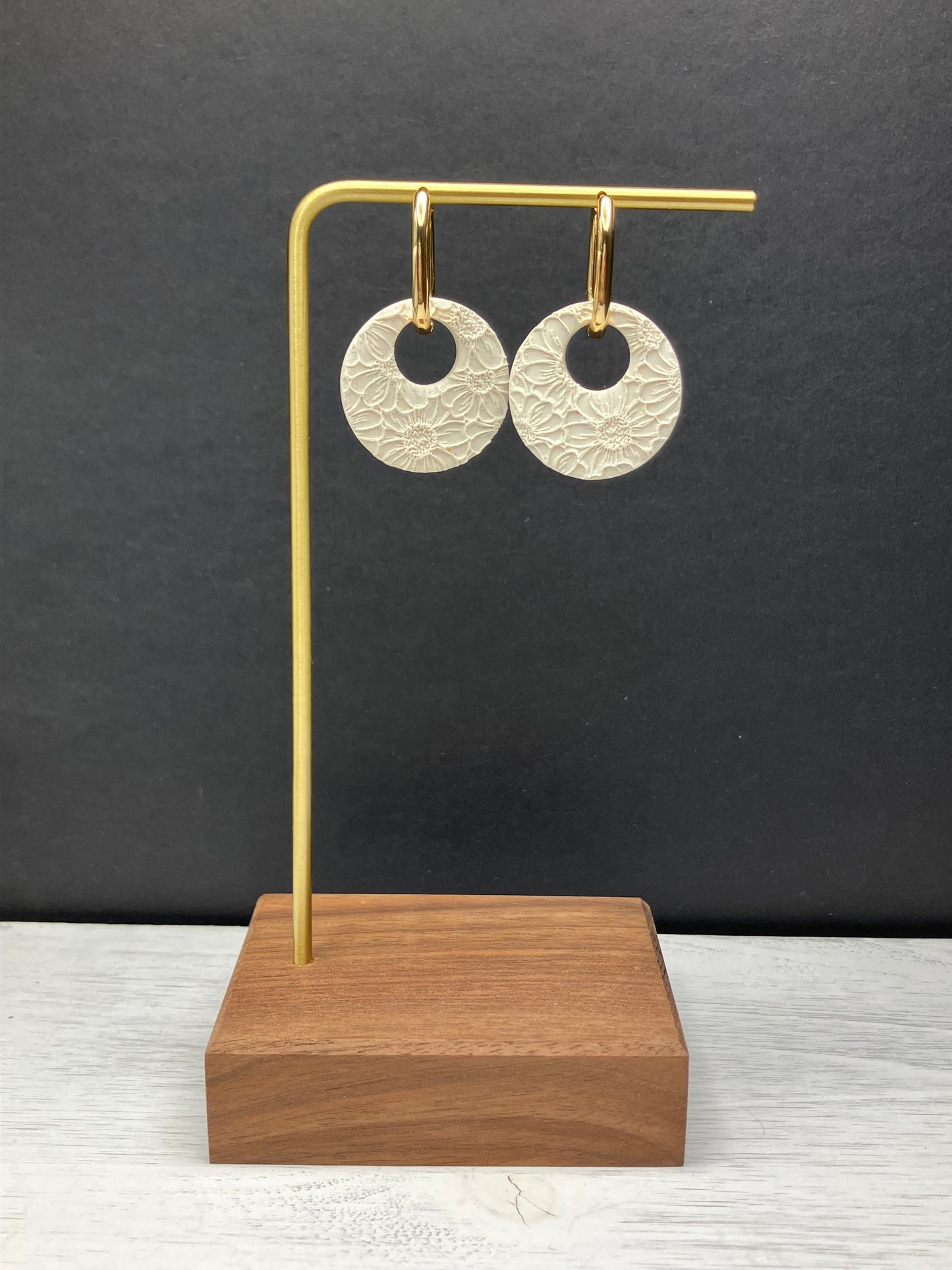 BYO Large Rectangle Hoop - Gold