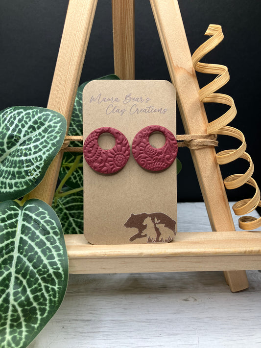 BYO Basic Dangle - Burgundy Paisley