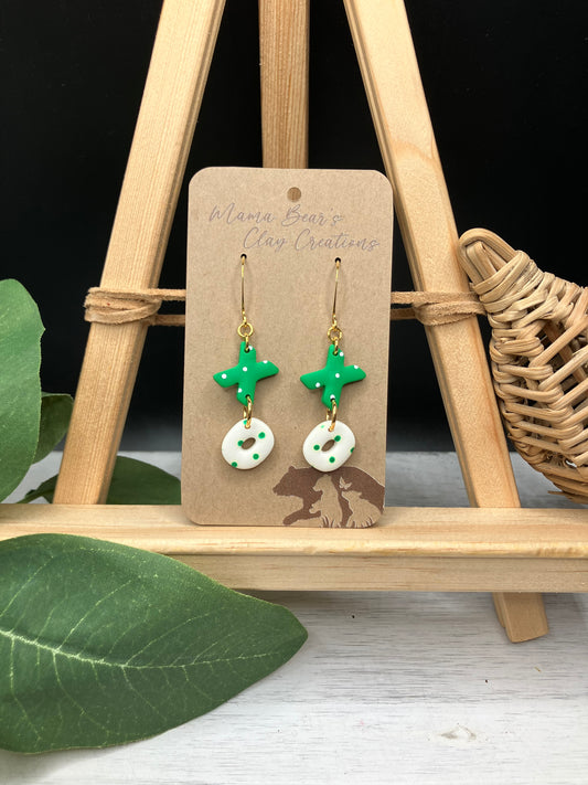 Green Polka Dot Xs & Os