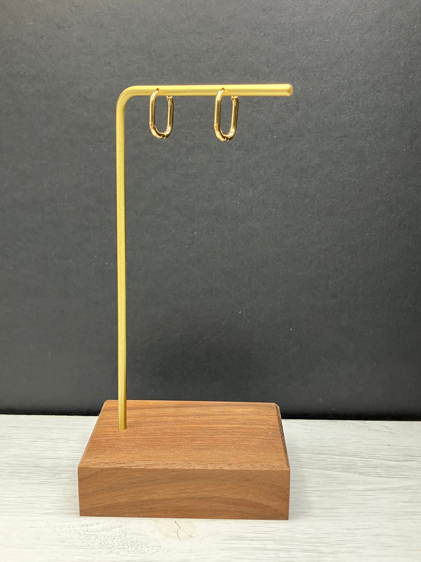 BYO Small Rectangle Hoop - Gold